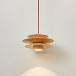 Cascade Wooden Disc Pendant Lamp - Lamp Outdoor