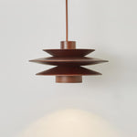 Cascade Wooden Disc Pendant Lamp - Lamp Outdoor