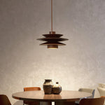 Cascade Wooden Disc Pendant Lamp - Lamp Outdoor