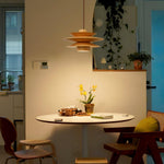 Cascade Wooden Disc Pendant Lamp - Lamp Outdoor