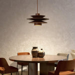 Cascade Wooden Disc Pendant Lamp - Lamp Outdoor