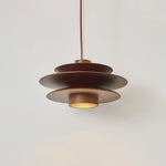 Cascade Wooden Disc Pendant Lamp - Lamp Outdoor