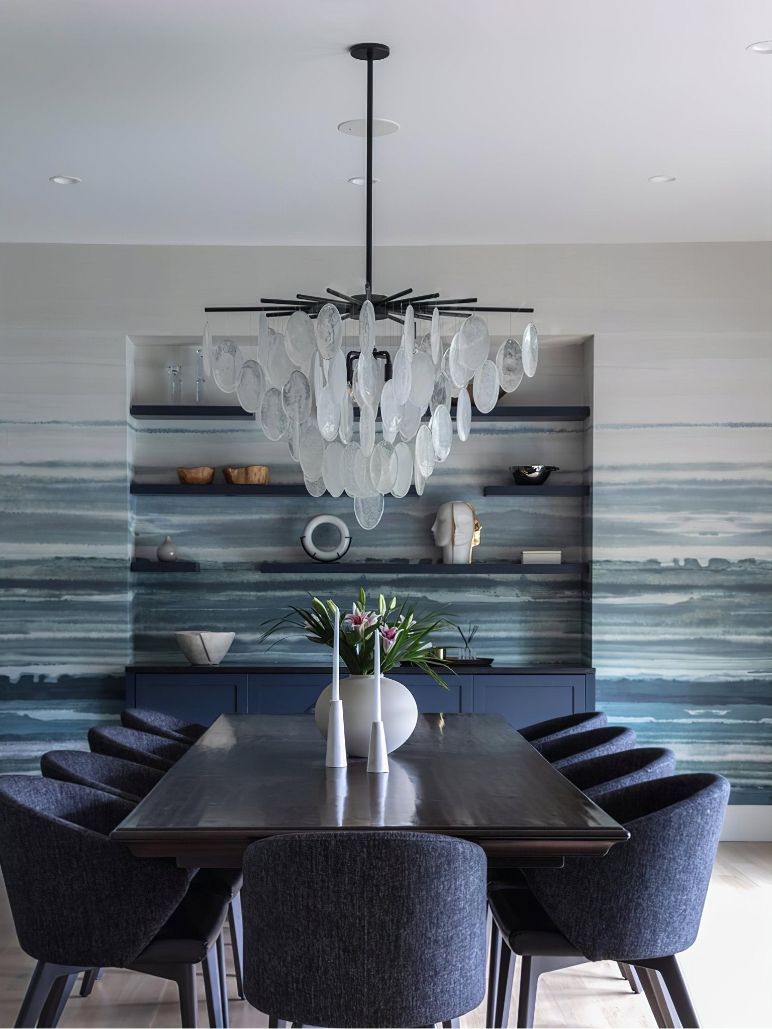 Isaiah Luxury Glass Chandelier - Lamp Outdoor