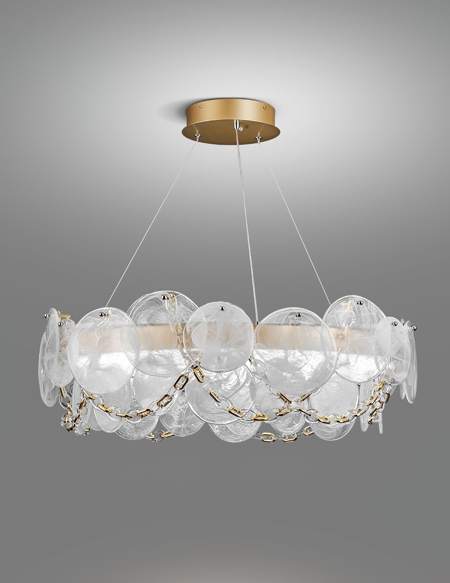 Ruby Luxury Glass Chandelier - Lamp Outdoor