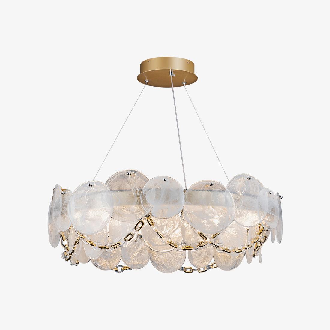 Ruby Luxury Glass Chandelier - Lamp Outdoor