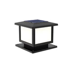 Ray Pavilion-style Square Solar Outdoor Post Light - Lamp Outdoor