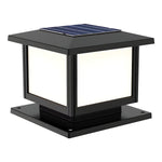 Ray Pavilion-style Square Solar Outdoor Post Light - Lamp Outdoor