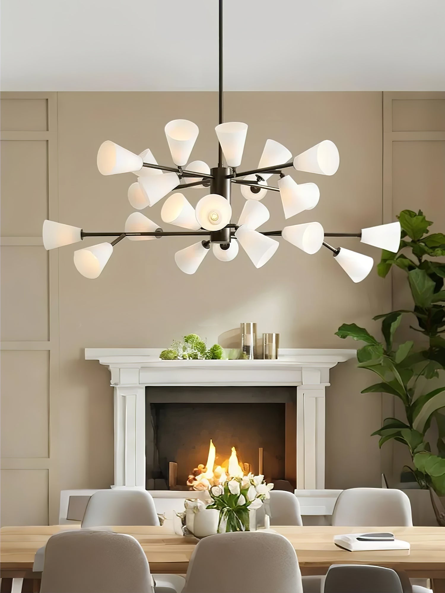 Lily Luxury Metal Chandelier - Lamp Outdoor