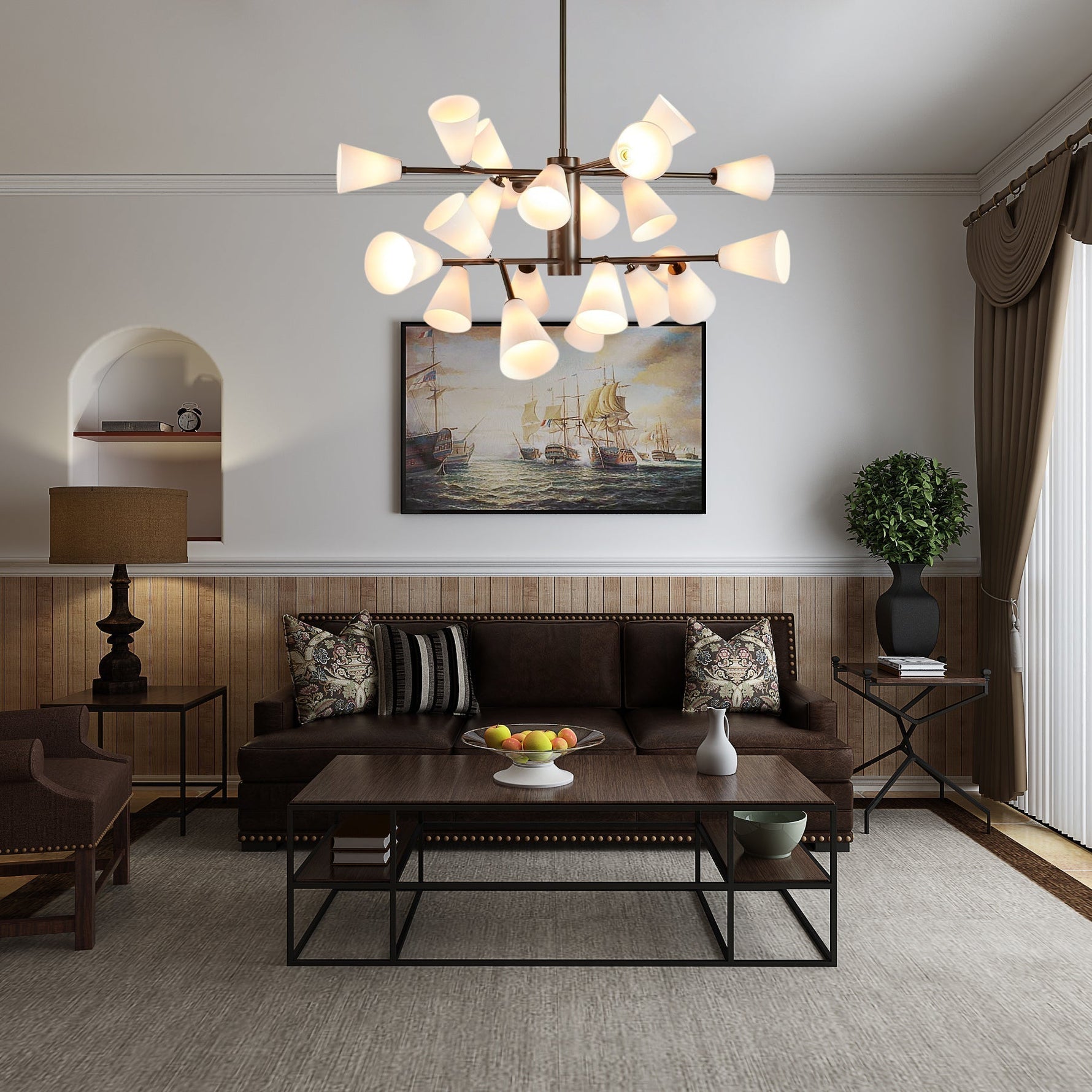 Lily Luxury Metal Chandelier - Lamp Outdoor