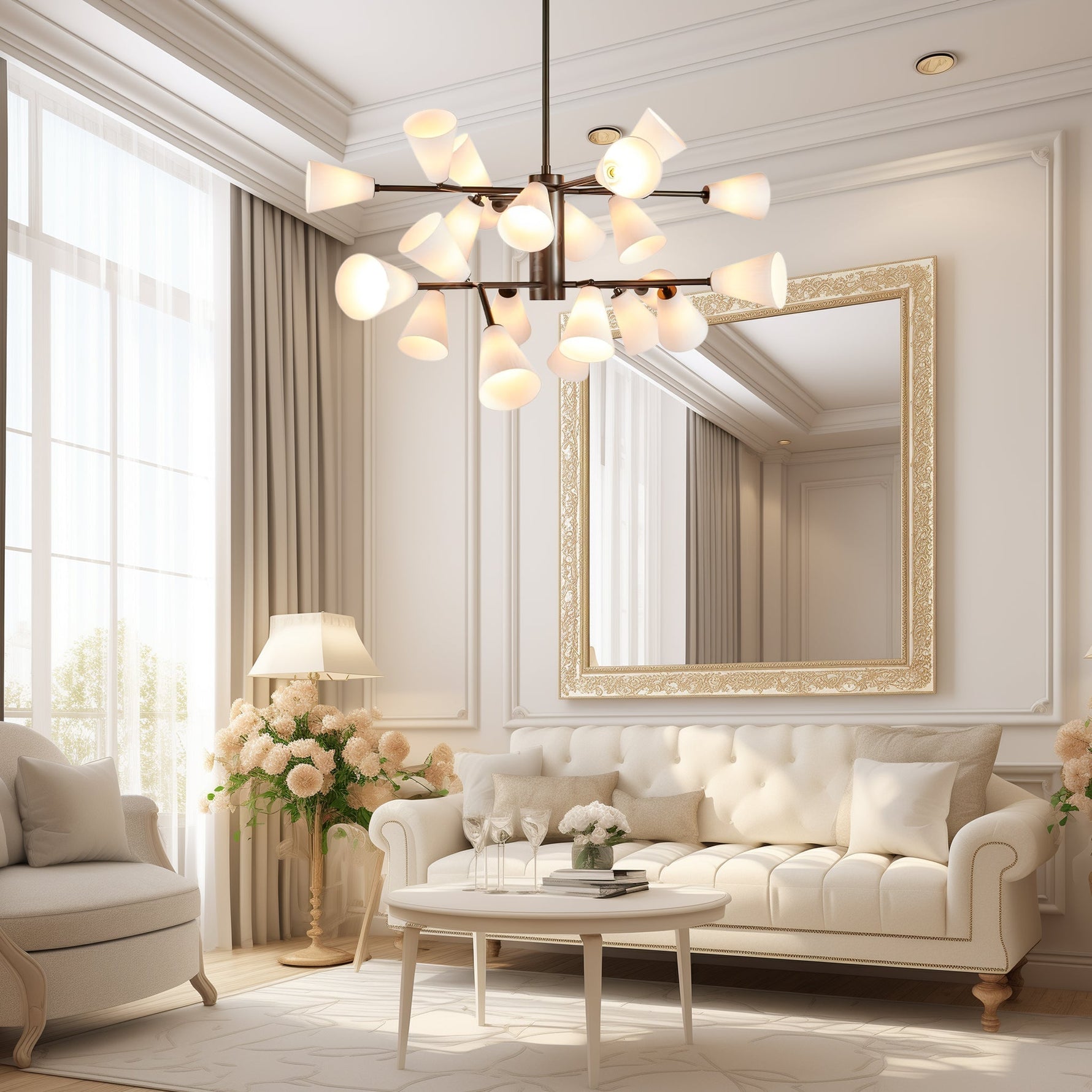 Lily Luxury Metal Chandelier - Lamp Outdoor