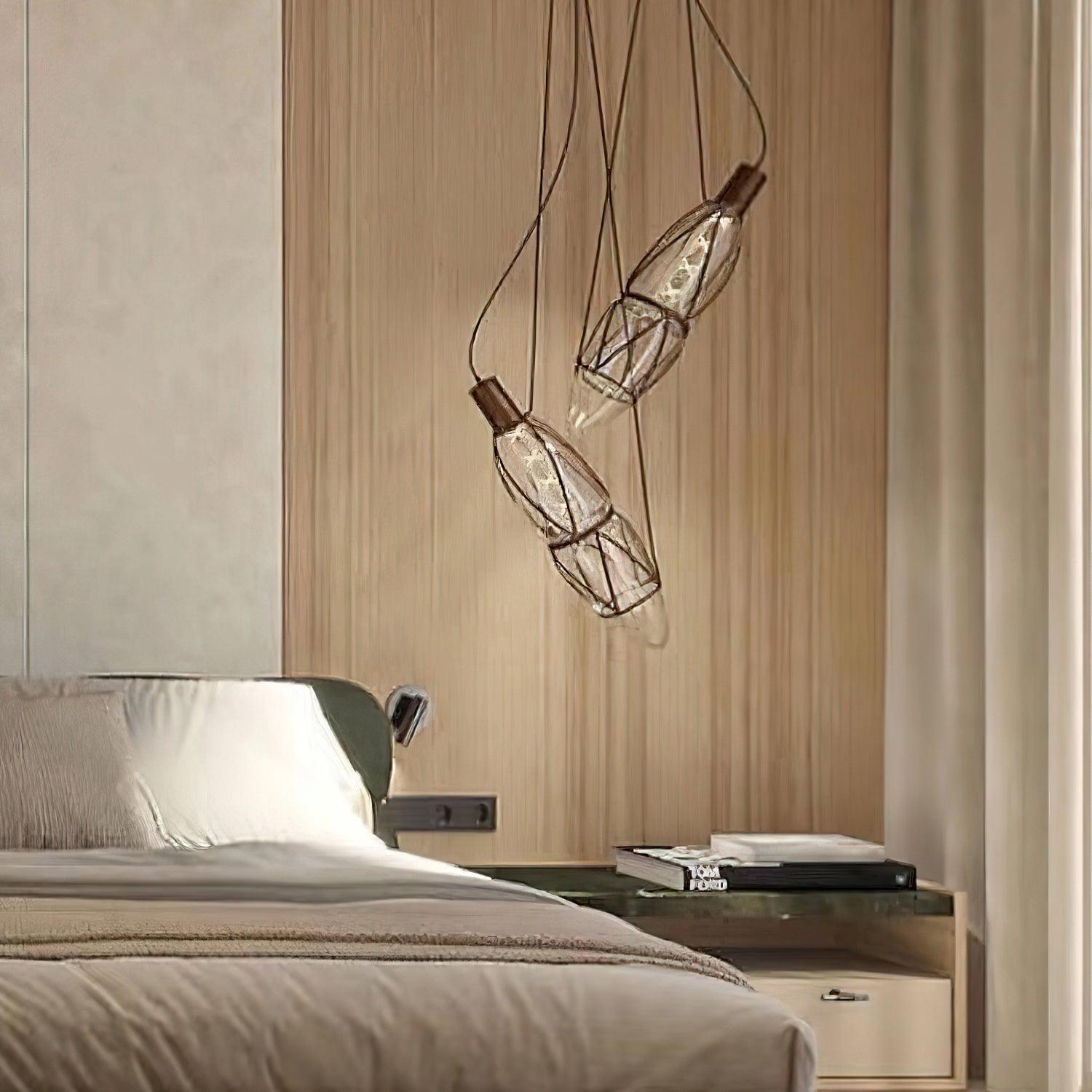 Castaway Bottle Glass Pendant Lamp - Lamp Outdoor