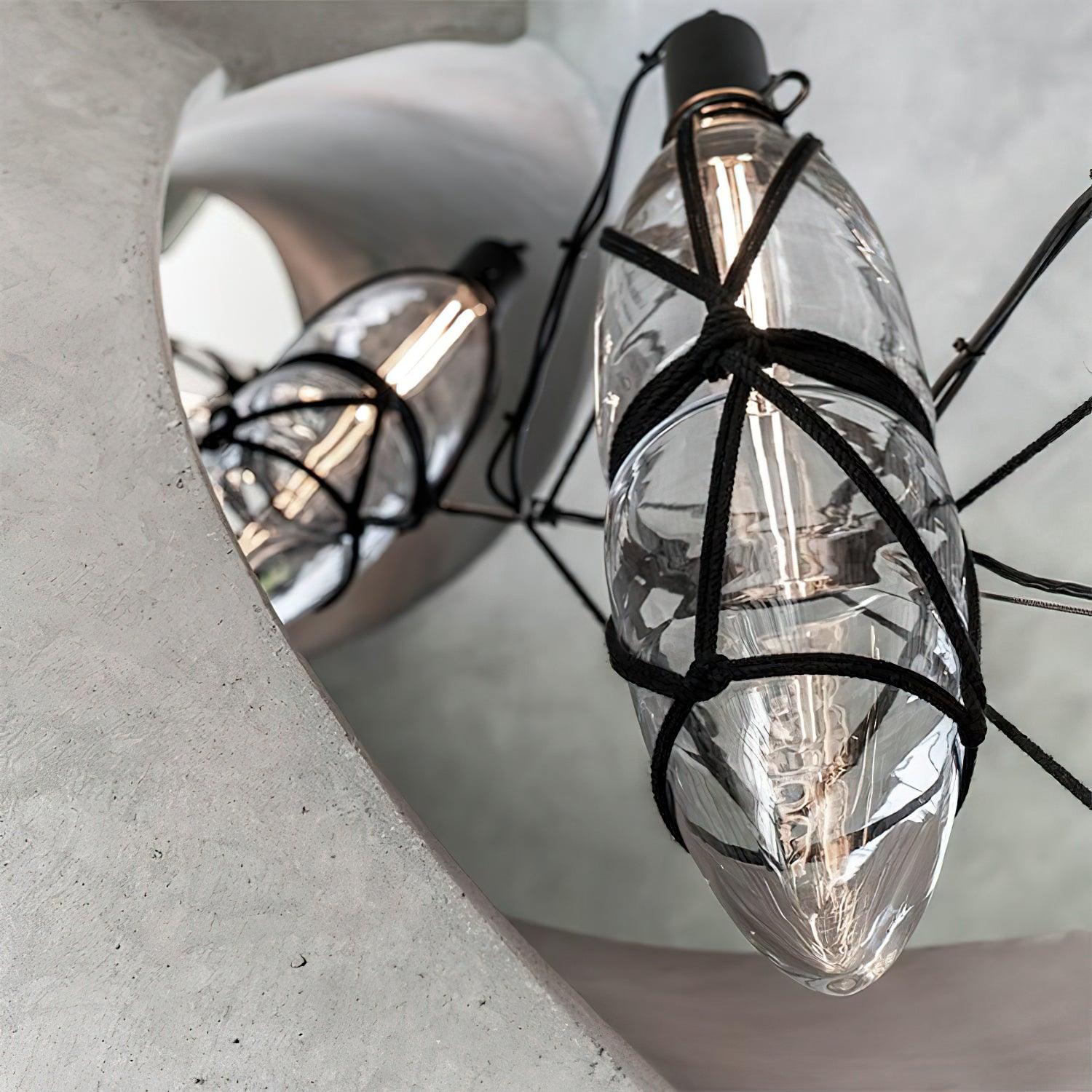 Castaway Bottle Glass Pendant Lamp - Lamp Outdoor