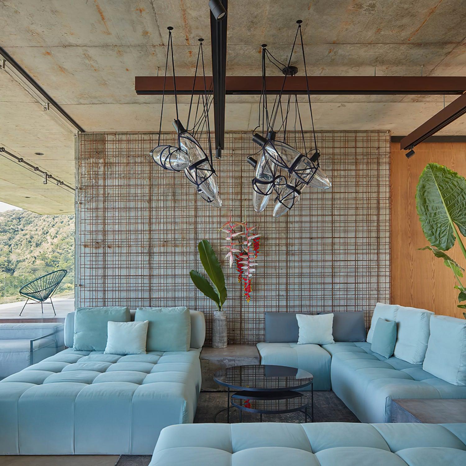 Castaway Bottle Glass Pendant Lamp - Lamp Outdoor