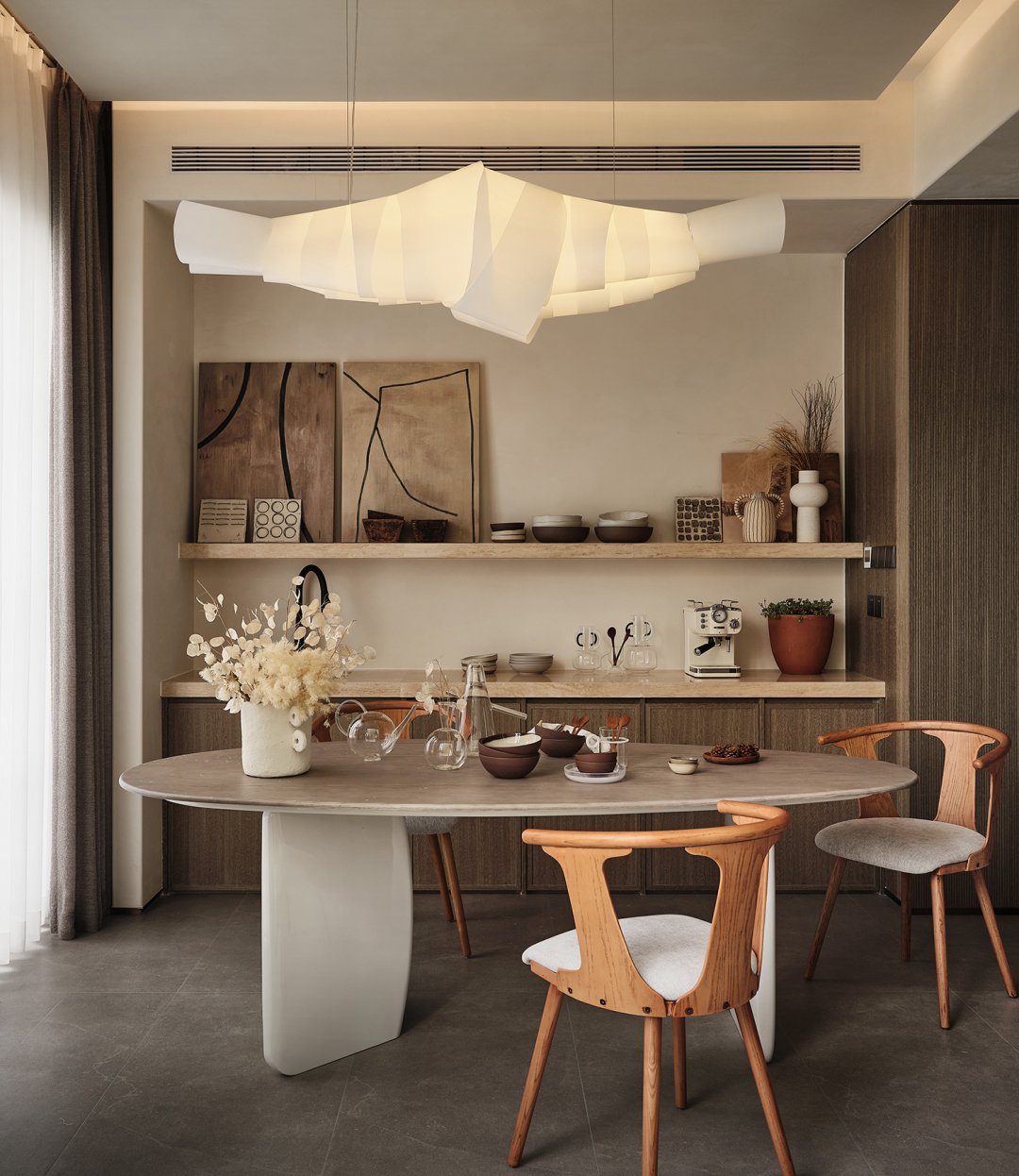 Ribbon Playful PVC Chandelier - Lamp Outdoor
