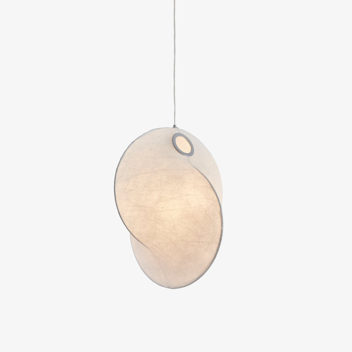 Verine Sculptural Mulberry Silk Pendant Light - Lamp Outdoor