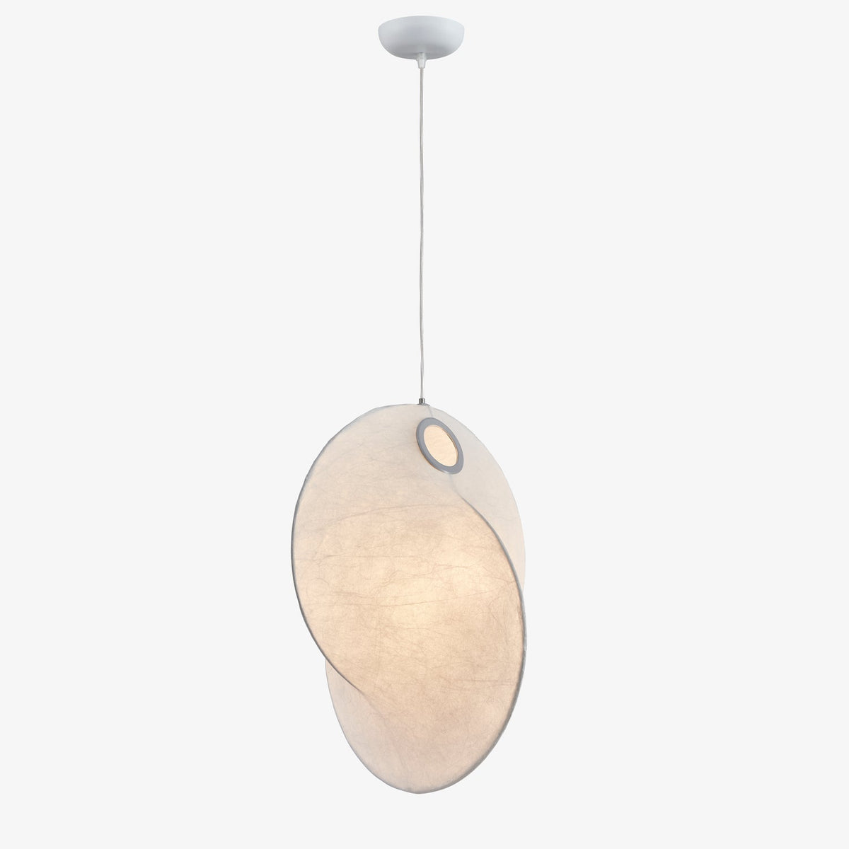 Verine Sculptural Mulberry Silk Pendant Light - Lamp Outdoor