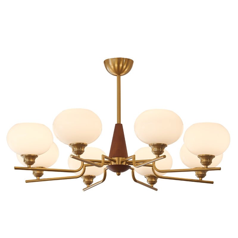 Celeste Sphere Walnut Chandelier - Lamp Outdoor