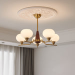Celeste Sphere Walnut Chandelier - Lamp Outdoor