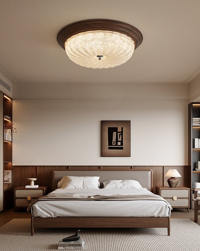 Celestia Walnut Ceiling Light - Lamp Outdoor