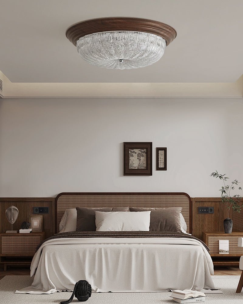 Celestia Walnut Ceiling Light - Lamp Outdoor