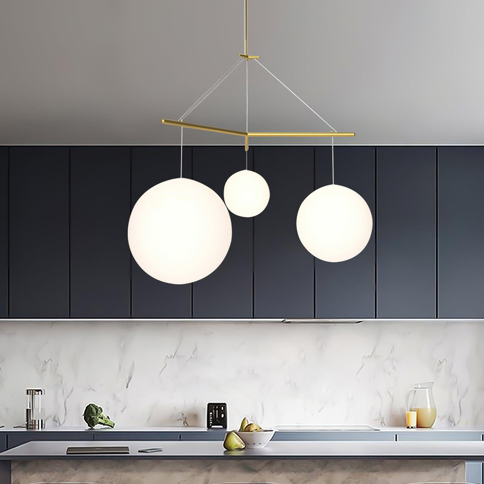 Celestial Orb Trio Pendant Lamp - Lamp Outdoor