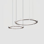 Lunara Dual-Ring Crystal Chandelier - Lamp Outdoor