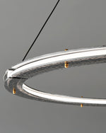 Lunara Dual-Ring Crystal Chandelier - Lamp Outdoor