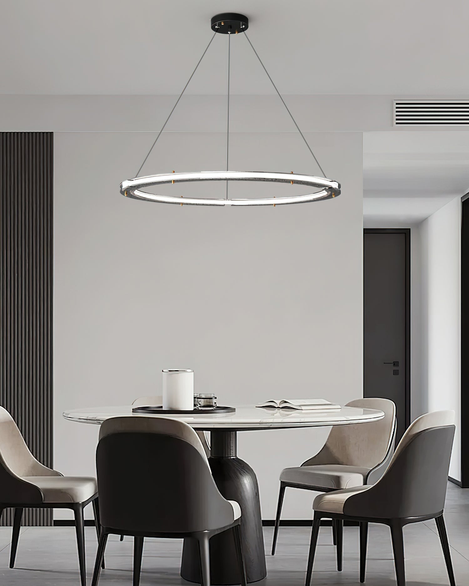 Lunara Dual-Ring Crystal Chandelier - Lamp Outdoor