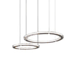 Lunara Dual-Ring Crystal Chandelier - Lamp Outdoor
