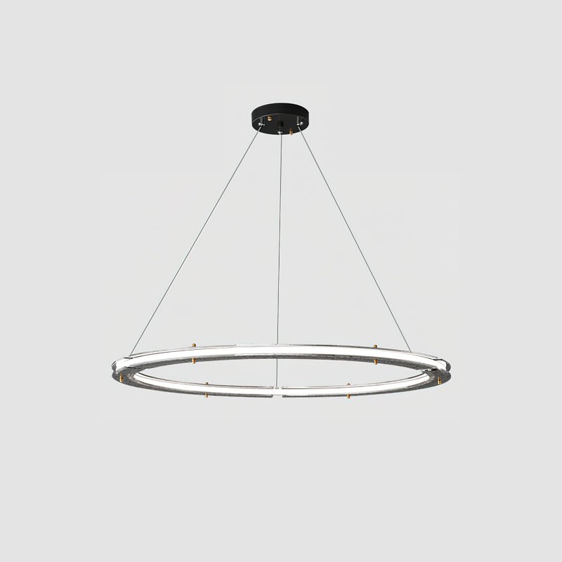 Lunara Dual-Ring Crystal Chandelier - Lamp Outdoor