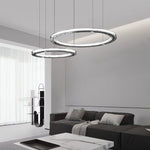 Lunara Dual-Ring Crystal Chandelier - Lamp Outdoor