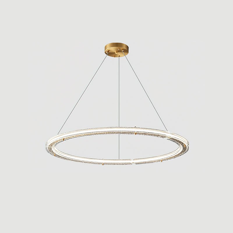 Lunara Dual-Ring Crystal Chandelier - Lamp Outdoor