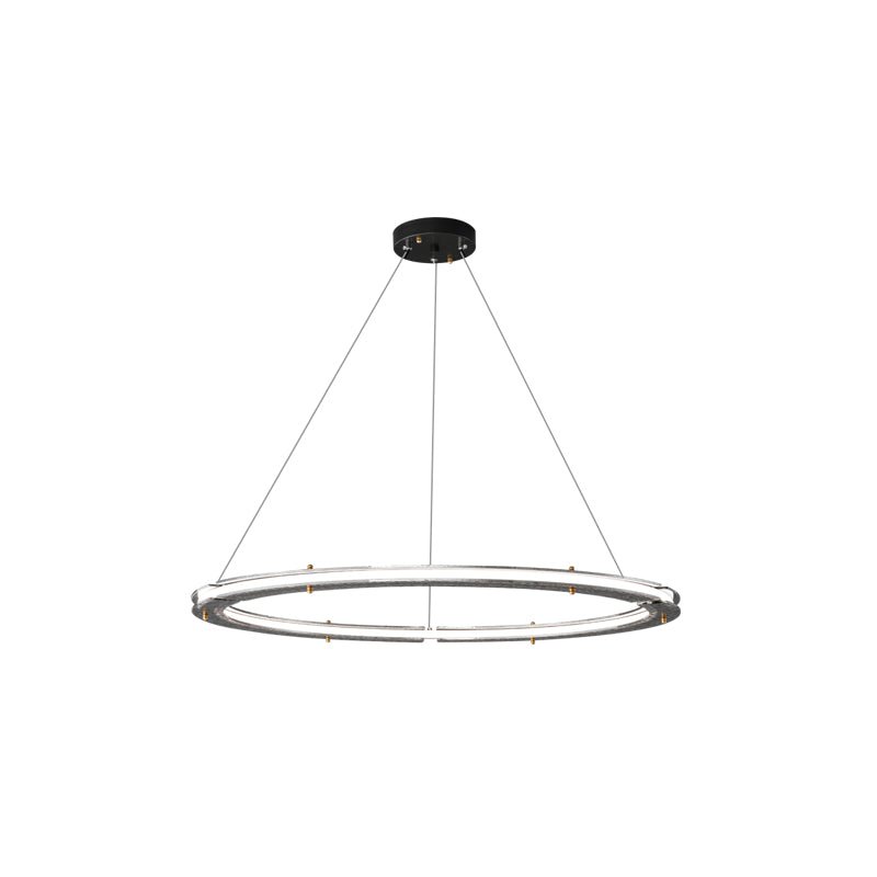 Lunara Dual-Ring Crystal Chandelier - Lamp Outdoor