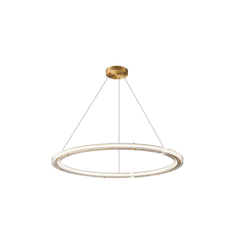 Lunara Dual-Ring Crystal Chandelier - Lamp Outdoor