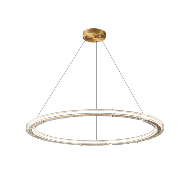 Lunara Dual-Ring Crystal Chandelier - Lamp Outdoor