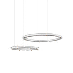 Lunara Dual-Ring Crystal Chandelier - Lamp Outdoor