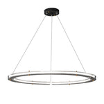 Lunara Dual-Ring Crystal Chandelier - Lamp Outdoor