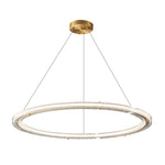 Lunara Dual-Ring Crystal Chandelier - Lamp Outdoor