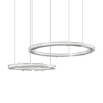Lunara Dual-Ring Crystal Chandelier - Lamp Outdoor