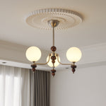 Celestial Sphere Walnut Chandelier - Lamp Outdoor