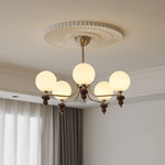 Celestial Sphere Walnut Chandelier - Lamp Outdoor
