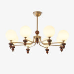 Celestial Sphere Walnut Chandelier - Lamp Outdoor