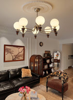 Celestial Sphere Walnut Chandelier - Lamp Outdoor