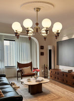 Celestial Sphere Walnut Chandelier - Lamp Outdoor