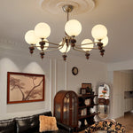 Celestial Sphere Walnut Chandelier - Lamp Outdoor