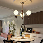 Celestial Sphere Walnut Chandelier - Lamp Outdoor
