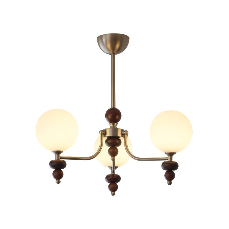 Celestial Sphere Walnut Chandelier - Lamp Outdoor