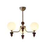 Celestial Sphere Walnut Chandelier - Lamp Outdoor