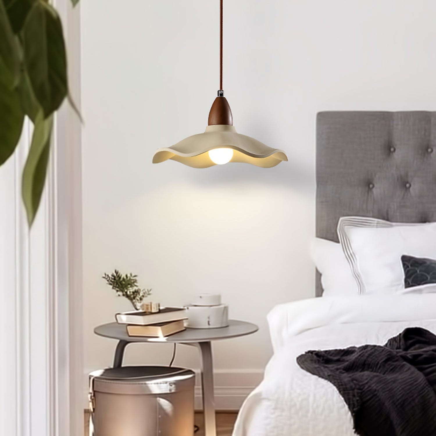 Cement Wave Pendant Light - Lamp Outdoor