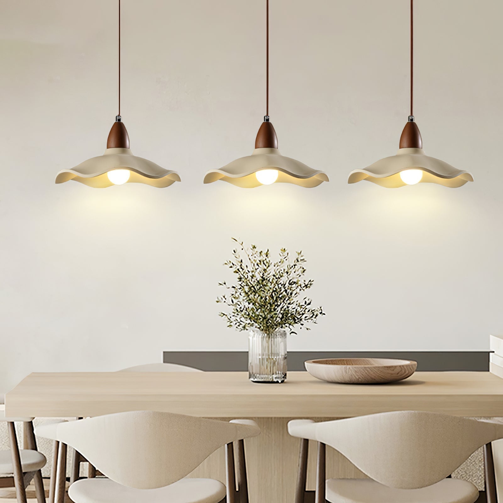 Cement Wave Pendant Light - Lamp Outdoor